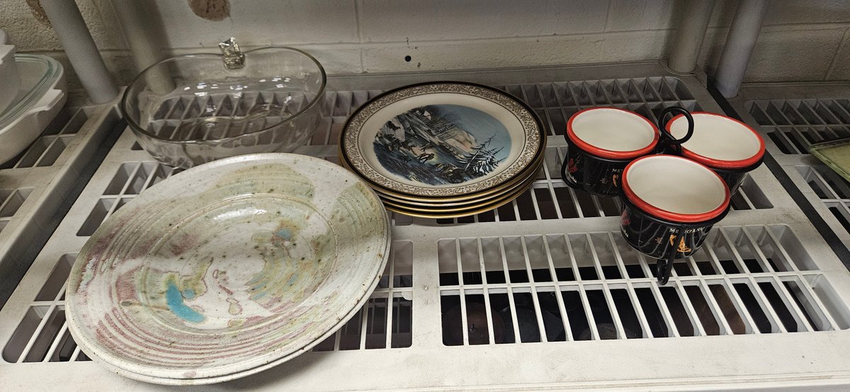Studio Pottery Plates, Decorative Plates, and Condiment Caddy
