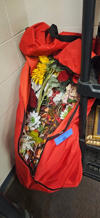 Artificial Floral Stems, Foliage, and Zippered Storage Bag