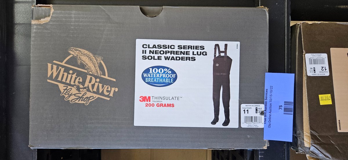 White River Fly Shop Classic Series II Neoprene Lug Sole Waders, Size 11