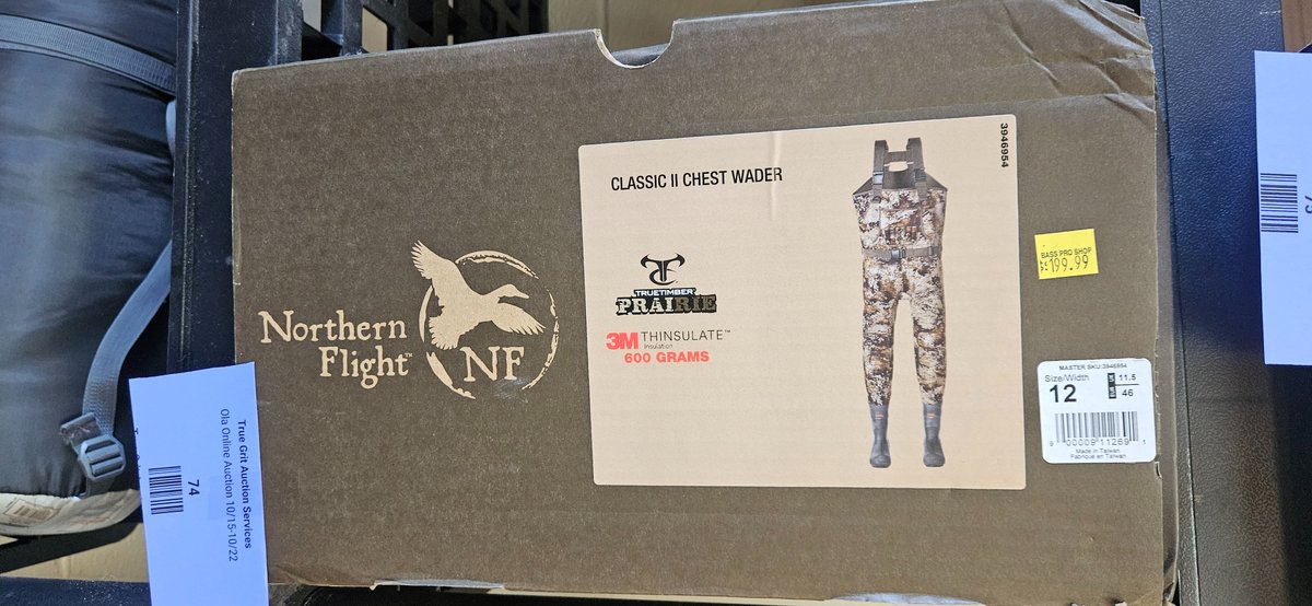 Northern Flight Classic II Chest Waders, Size 12