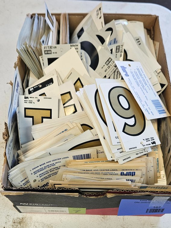 3 in Adhesive Letter and Number Decals