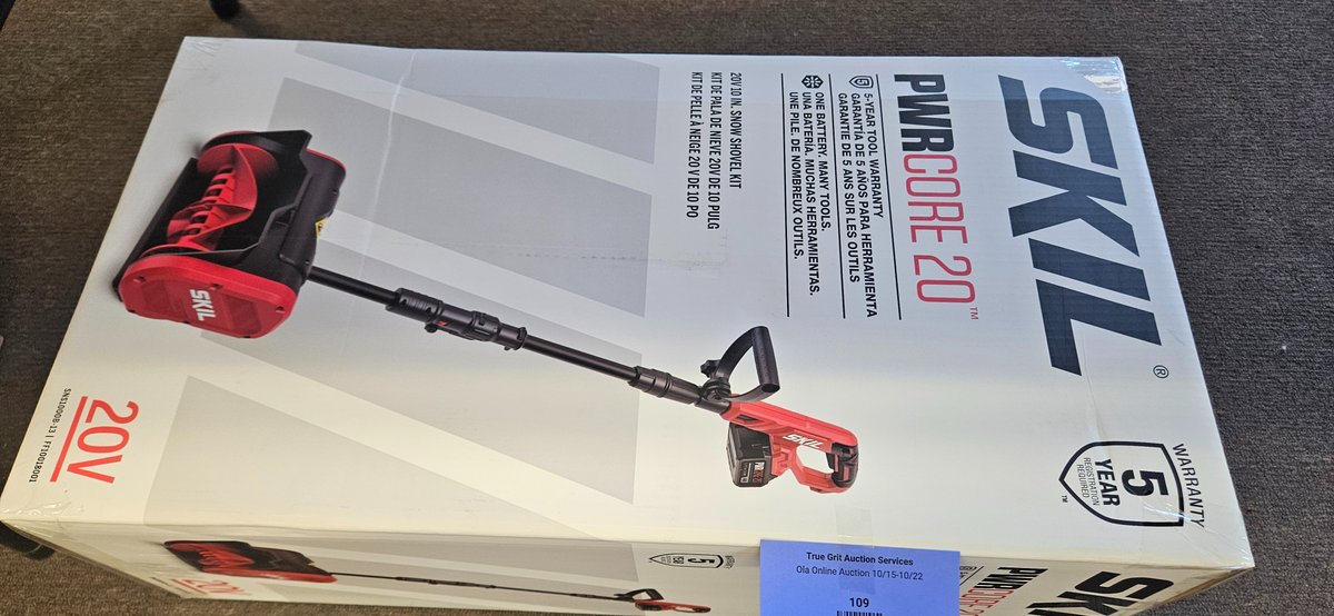 SKIL PWRCORE 20 10 In. Cordless Snow Shovel Kit