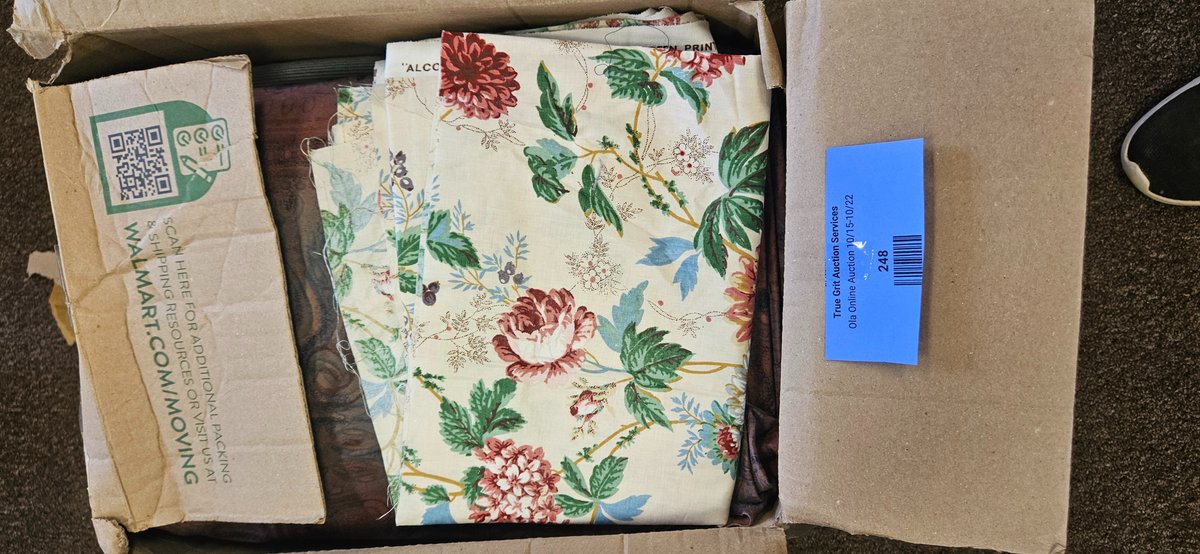 Floral Print, Polka Dot, and Woven Fabric Remnants