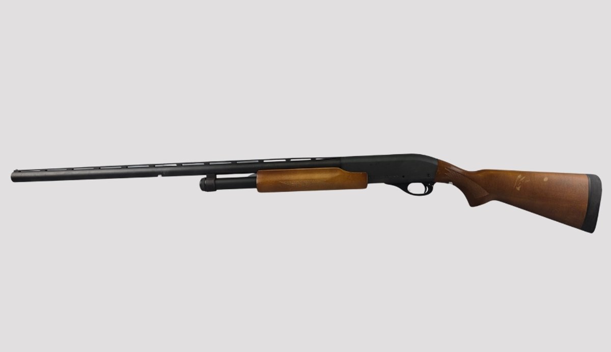 Remington 12 Gauge Pump-Action Shotgun with Wood Stock