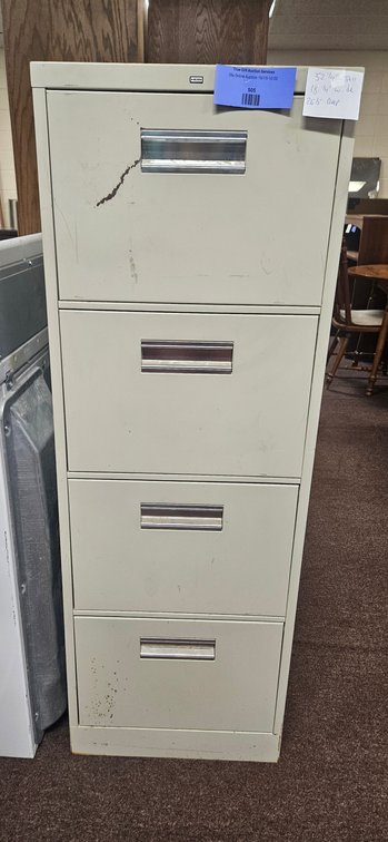 HON Four-Drawer Vertical Metal File Cabinet