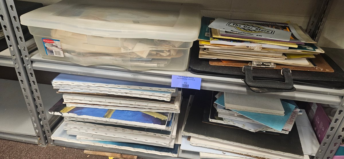 Artist Canvases, Portfolio Case, Art Books, and Ephemera