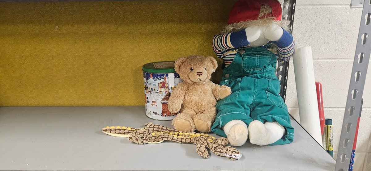 Time Out Doll, Plush Toys, and Decorative Tin