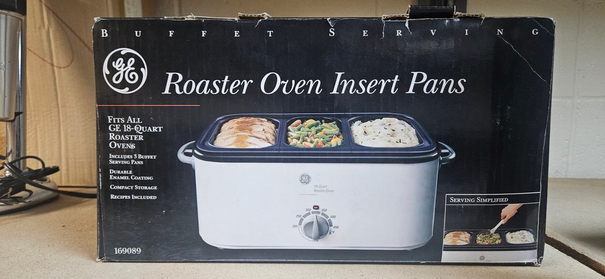 GE 169089 Buffet Serving Roaster Oven Insert Pans