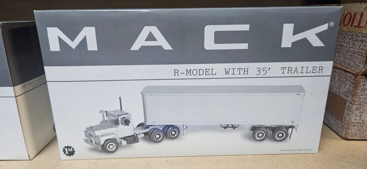 Mack R-Model with 35' Trailer Model Truck in Original Box