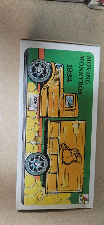 KOVAP Moving Moneybox 1924 Cardboard Toy Box