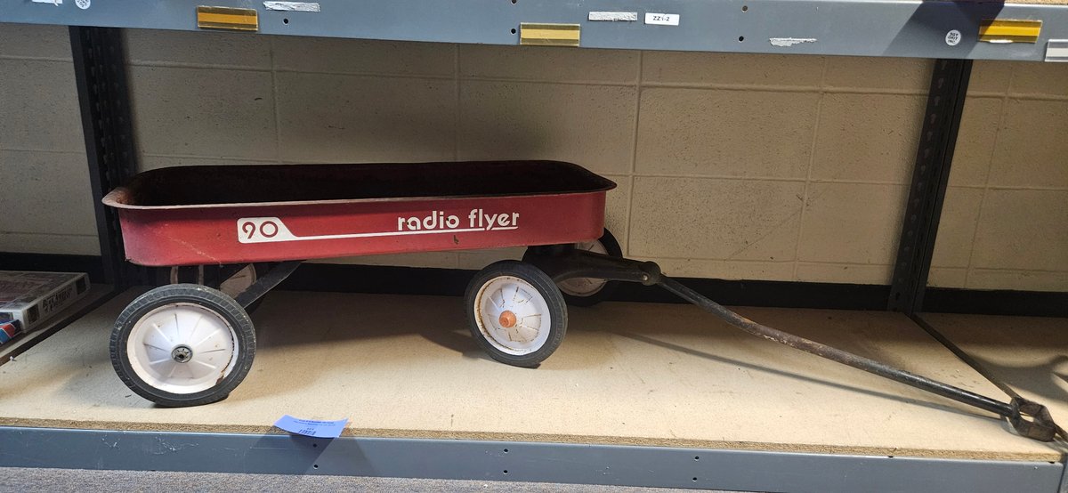 Radio Flyer Model 90 Red Painted Metal Wagon