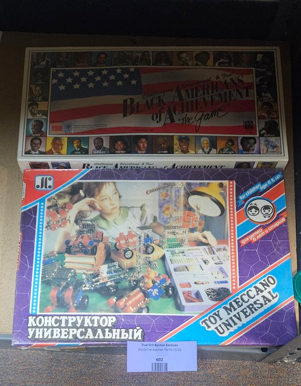 Black Americans of Achievement Board Game and Toy Meccano Set