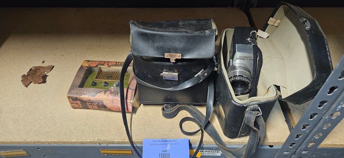 Movie Camera, Instant Camera, and Classic Radio Replica