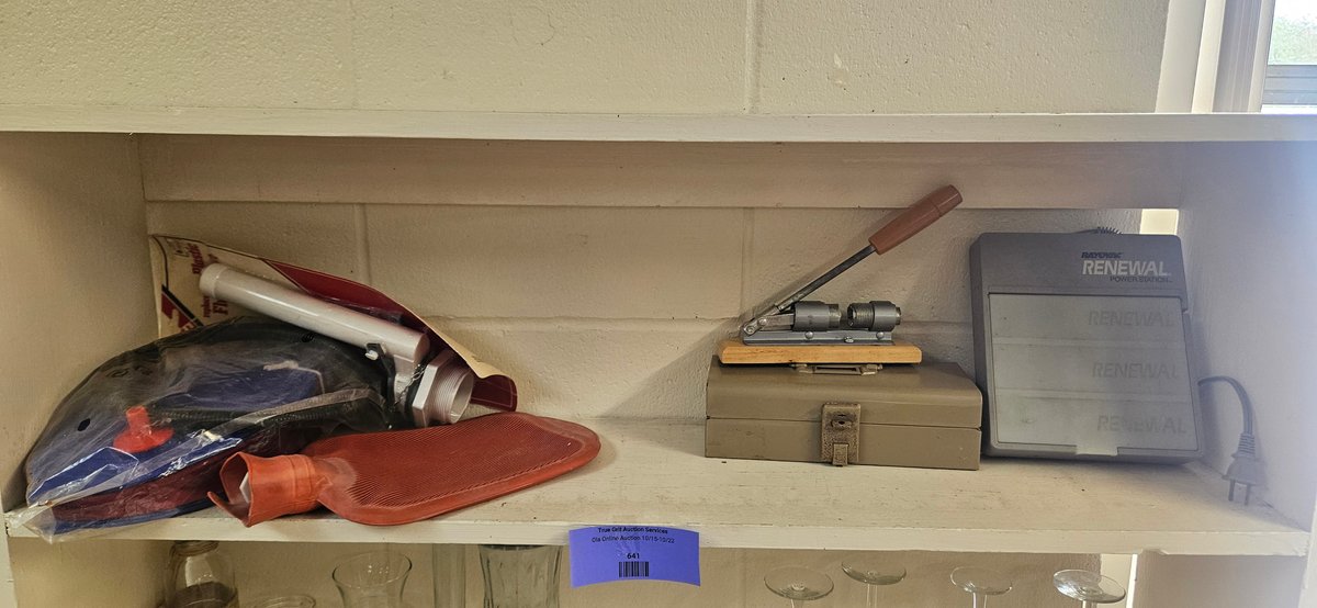 Battery Charger, Lever Nutcracker, Metal Box, and Household Goods