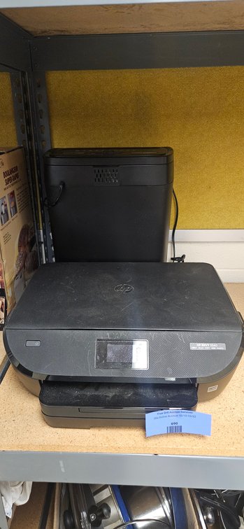 Black All-in-One Printer and Paper Shredder