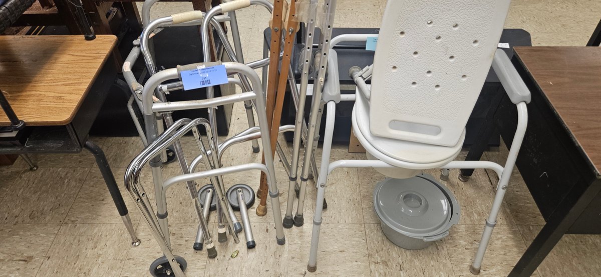 Folding Walkers, Crutches, and Commode Chair