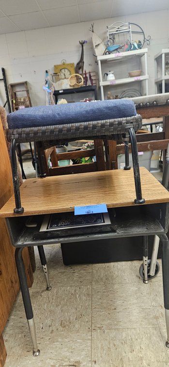Student Desk, Woven Patio Stool