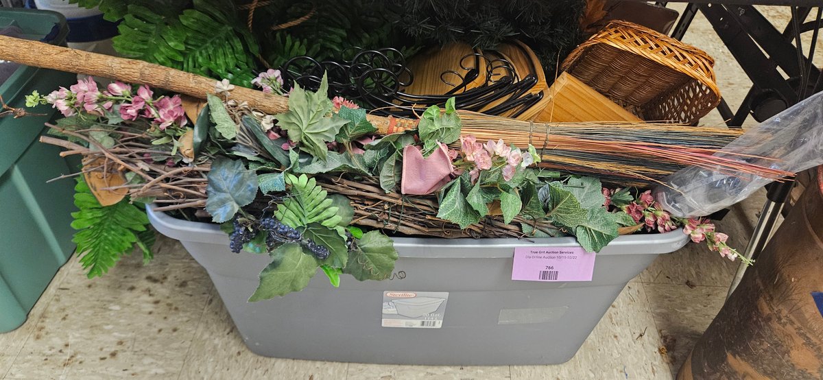 Corner Shelf, Artificial Greenery, Home Decor, and Storage Tote
