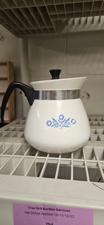 Corning Ware 2 Qt. Blue Cornflower Teapot