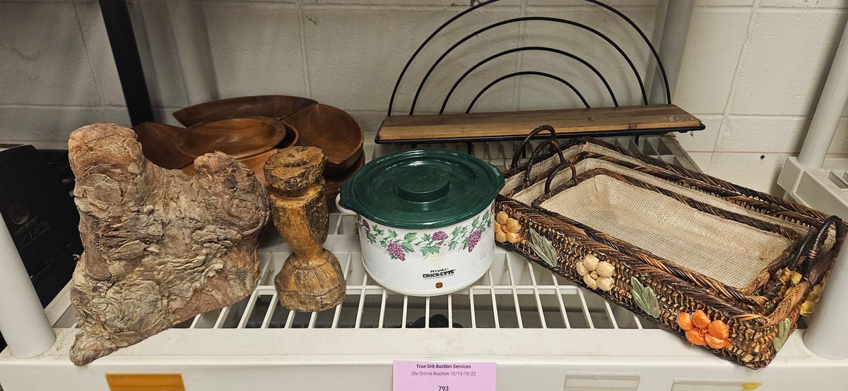 Slow Cooker, Wooden Divided Trays, and Home Accents
