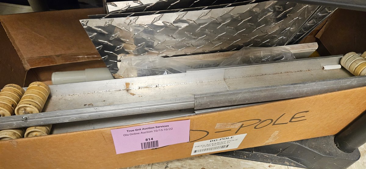 Aluminum Diamond Plate Panels, Roller Track, and Pole Parts