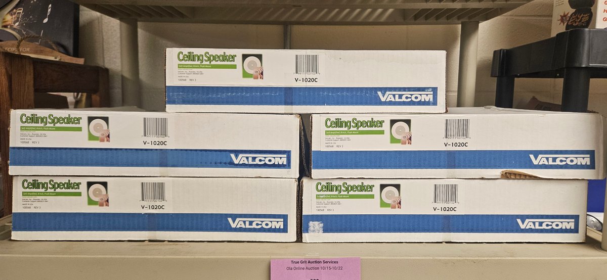 Valcom V-1020C 8-Inch Flush Mount Ceiling Speakers