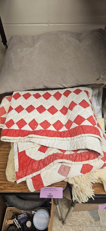 Diamond Patchwork Quilt, Knit Throw, and Cushion
