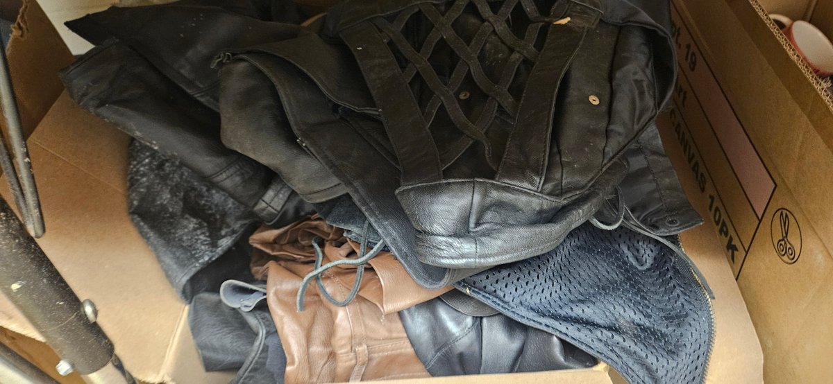 Leather Jackets, Two-Piece Outfit, Chaps, and More