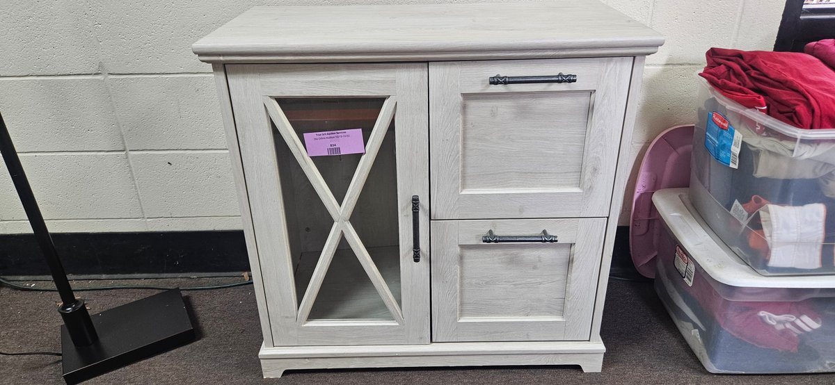 Bush Furniture Accent Cabinet with Glass Door