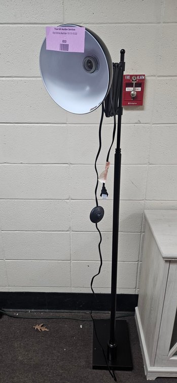 Matte Black Metal Scissor Arm Floor Lamp
