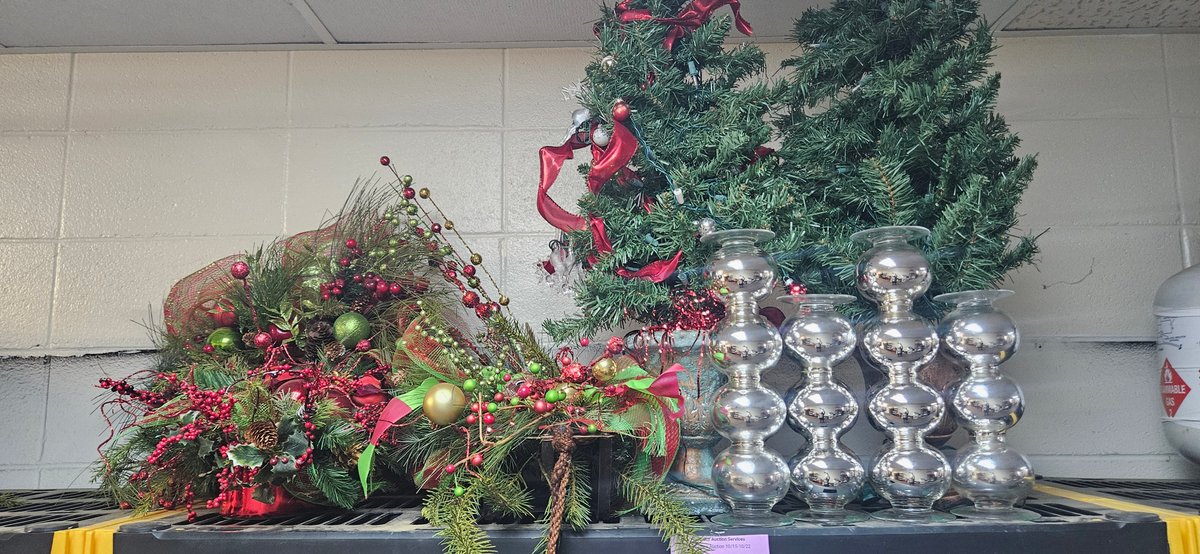 Artificial Trees, Floral Arrangements, and Candle Holders