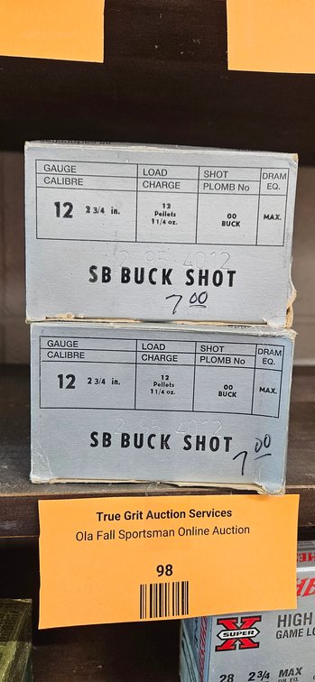 SB 12 Gauge 2 3/4 in. 00 Buck Shot Ammunition Boxes
