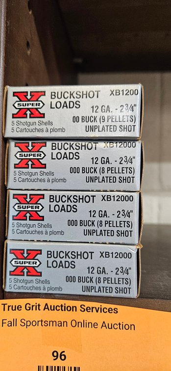 Super X 12 Gauge Buckshot Shotgun Shells