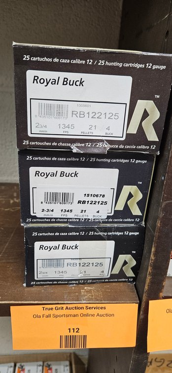 Royal Buck 12 Gauge 4 Buck Shotgun Cartridges
