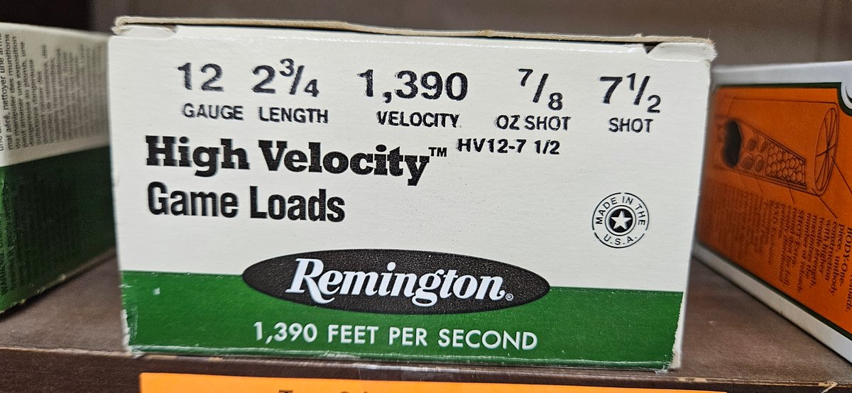 Remington High Velocity Game Loads 12 Gauge Ammunition Box