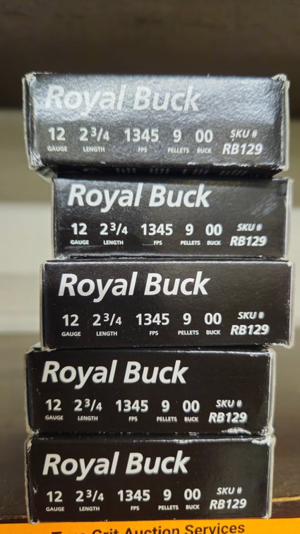 Royal Buck 12 Gauge 00 Buckshot Ammunition Boxes