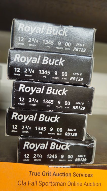 Royal Buck 12 Gauge 00 Buckshot Ammunition Boxes