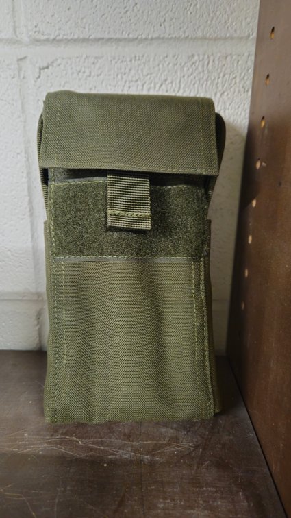 Olive Drab Shotgun Shell Pouch with 12-Gauge Shells