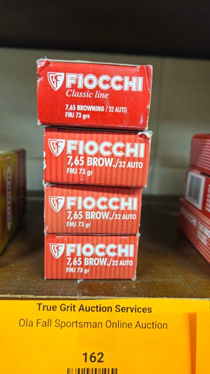Fiocchi 7,65 Browning / .32 Auto FMJ 73 gr Ammunition