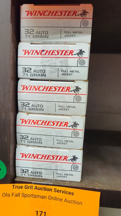 Winchester 32 Auto 71 Grain Full Metal Jacket Ammunition