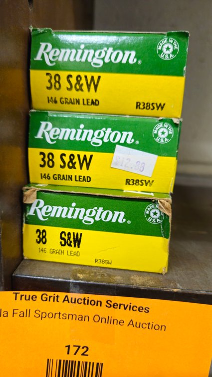 Remington 38 S&W 146 Grain Lead Ammunition Boxes