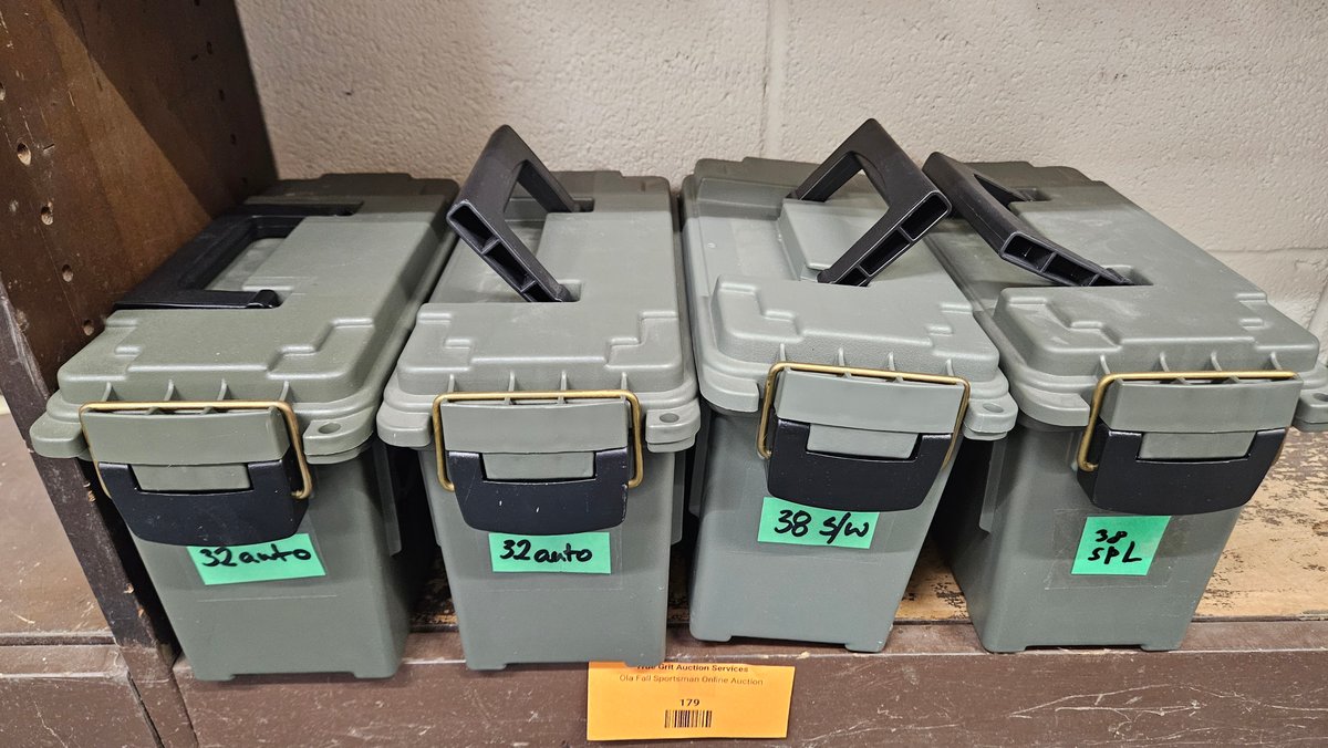 Olive Drab Plastic Ammunition Field Boxes