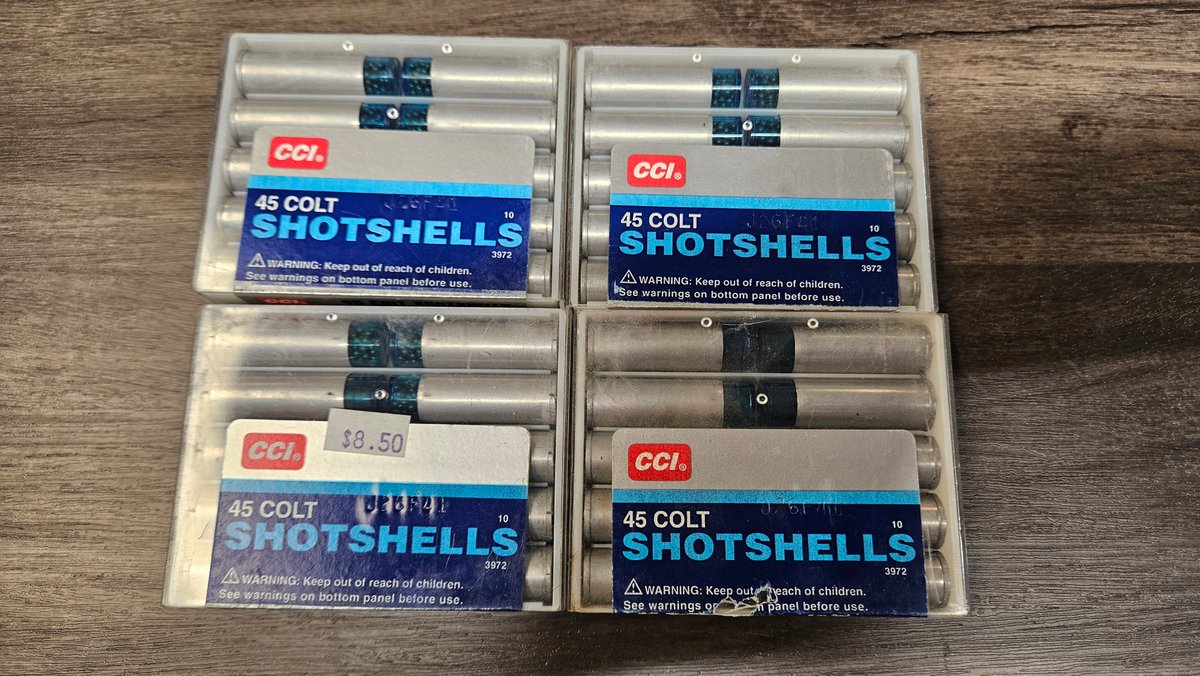 CCI 45 Colt Shotshell Ammunition, Four 10-Round Boxes