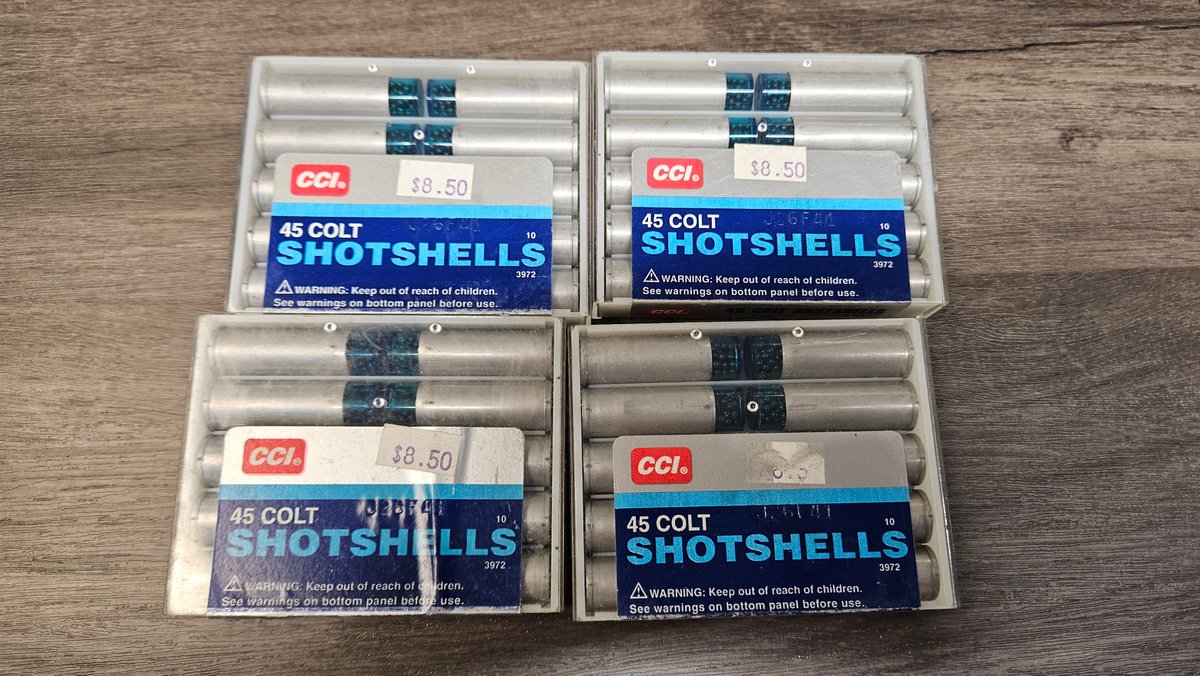 CCI .45 Colt Shotshell Ammunition, Four Boxes