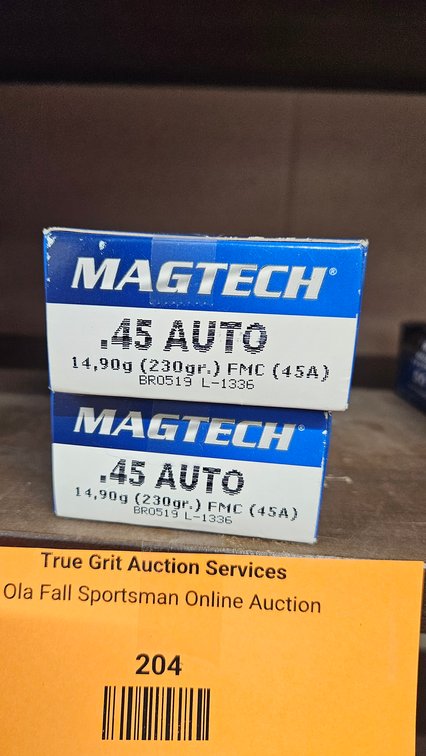 Magtech .45 Auto 230gr. FMC Ammunition Boxes