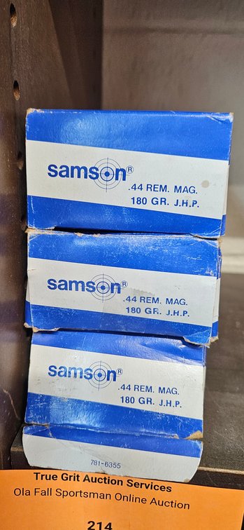 Samson .44 Rem. Mag. 180 Gr. J.H.P. Ammunition Boxes