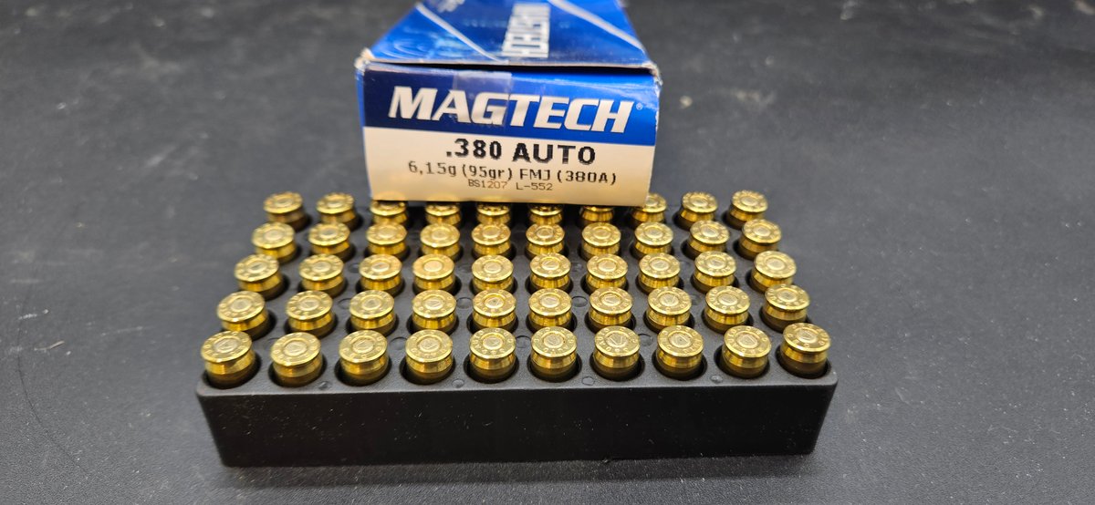 Magtech .380 Auto 95gr FMJ Handgun Ammunition