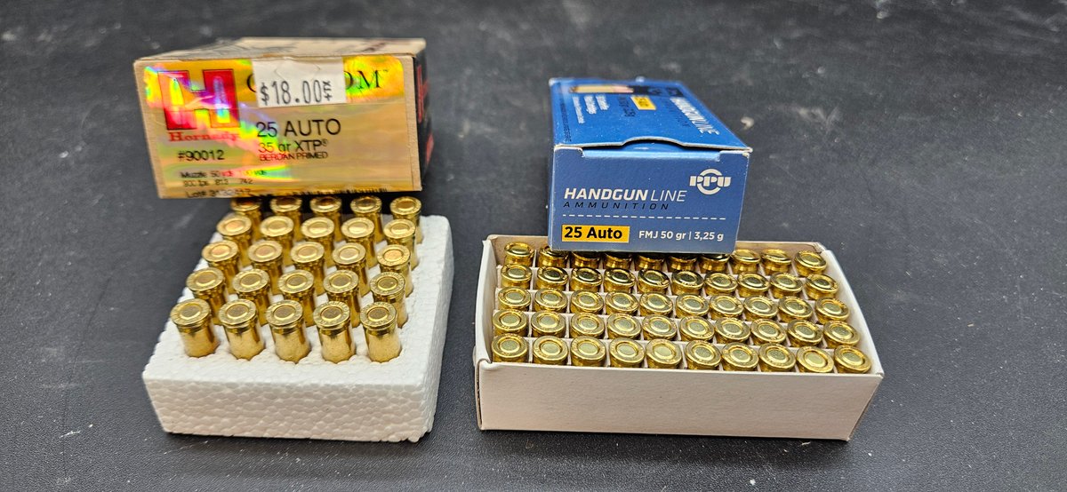 .25 Auto Centerfire Handgun Ammunition