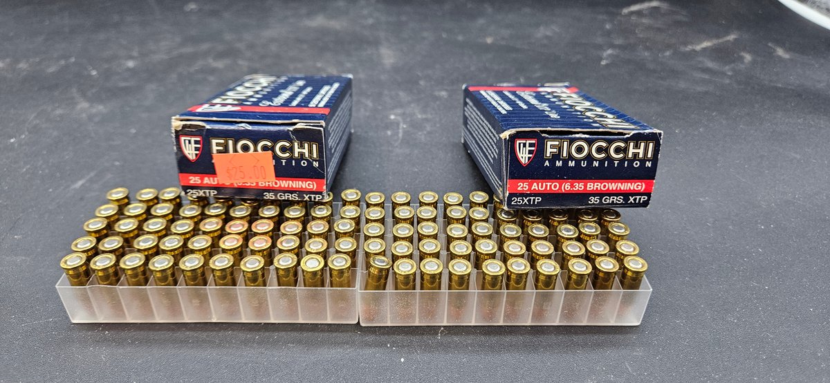 Fiocchi 25 Auto (6.35 Browning) 35 Grs. XTP Ammunition
