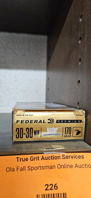 Federal Premium 30-30 Win 170 Grain Nosler Partition Ammunition